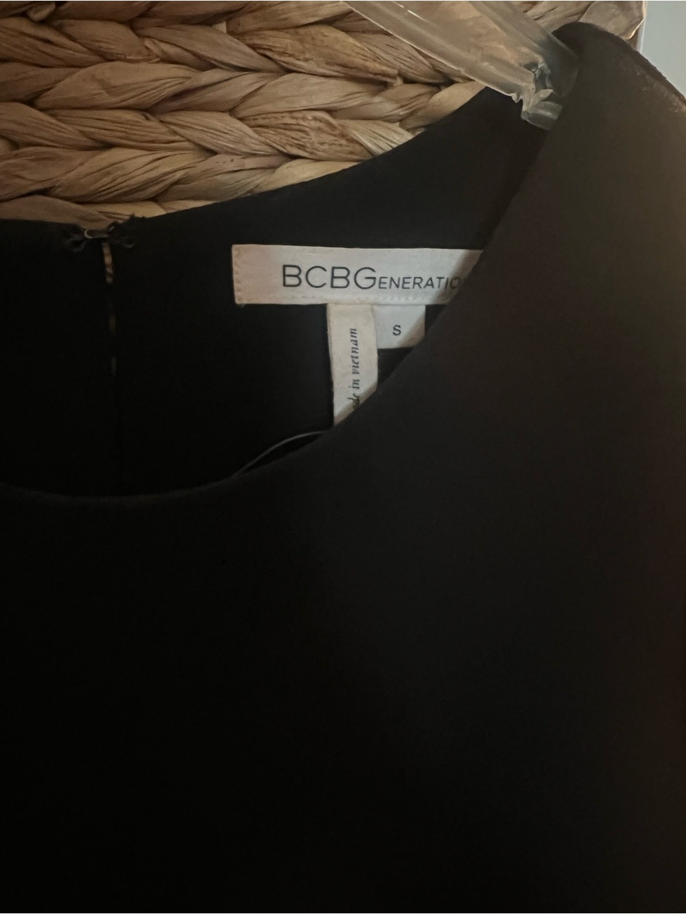 BCBGeneration Black Crewneck Dress